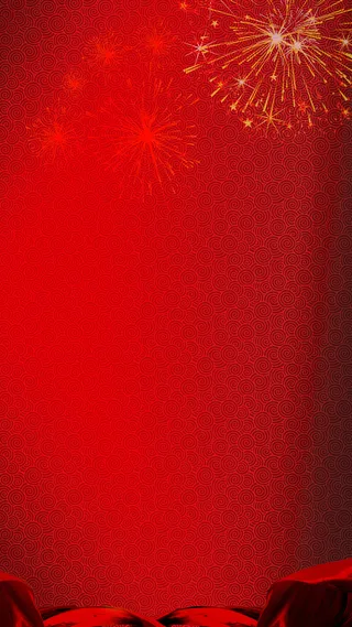 古典红色纹理帷幕颁奖盛典H5背景素材高清