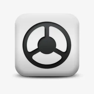 磨砂白广场图标运输旅行转向轮交免抠