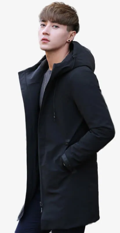 长款风衣男装品牌男模免抠