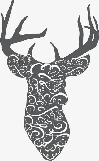 矢量动物花纹免抠