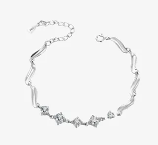 3Q饰品惹火925银星座手链免抠