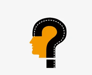 大脑与十万个为什么创意图免抠