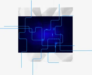 蓝色动感科技线型背景