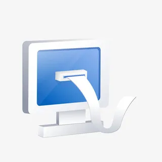 打印纸张显示器免抠