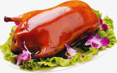 高清摄影北京的食物烤鸭免抠
