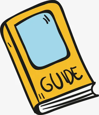 手绘旅游攻略书本免抠