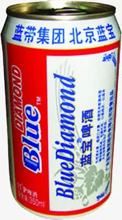 蓝带春天季节啤酒免抠