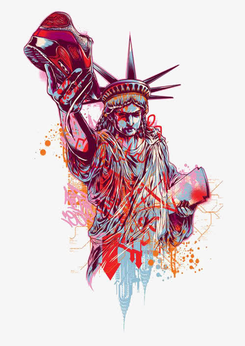 自由女神像免抠