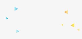 飞舞黄色蓝色三角形免抠