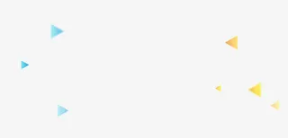 飞舞黄色蓝色三角形免抠