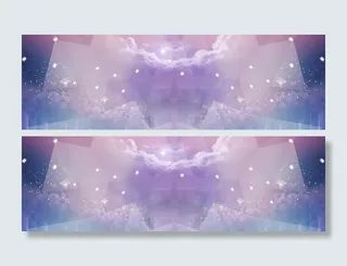 星光几何渐变背景高清