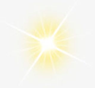 黄色的光效合成效果免抠