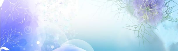紫色梦幻花纹唯美背景banner　