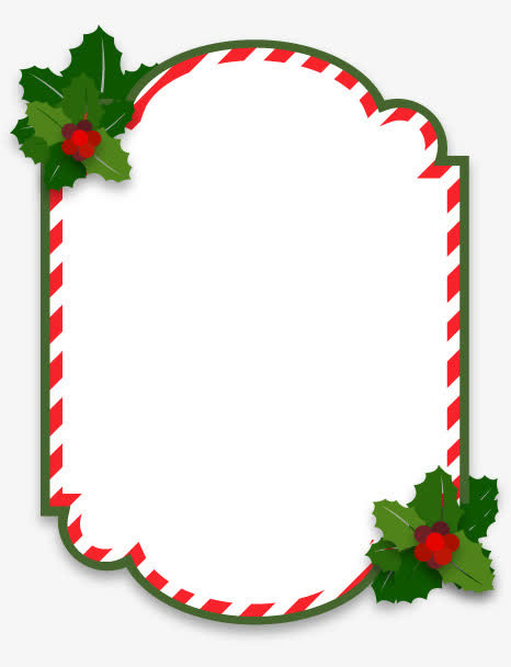 圣诞卡通边框免抠