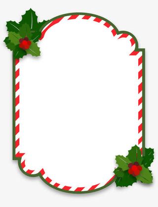 圣诞卡通边框免抠