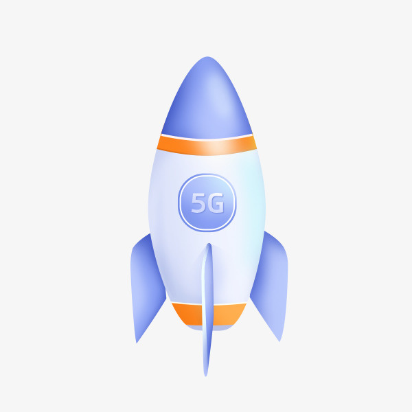 透明火箭5G飞行器免抠