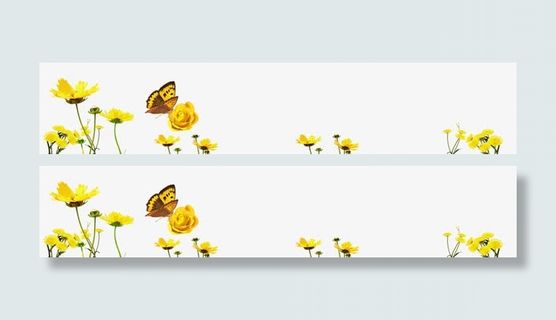 春天百花盛开蝴蝶免抠