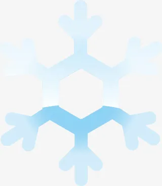 天气雪花免抠