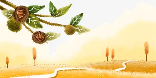 蜿蜒公路上出现的树枝免抠