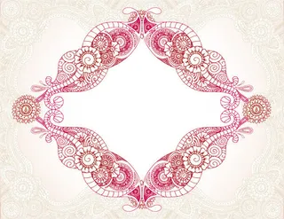 红色菱形底纹图案免抠