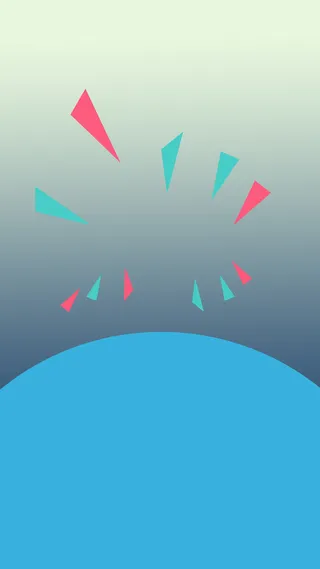 蓝色几何渐变H5背景素材高清