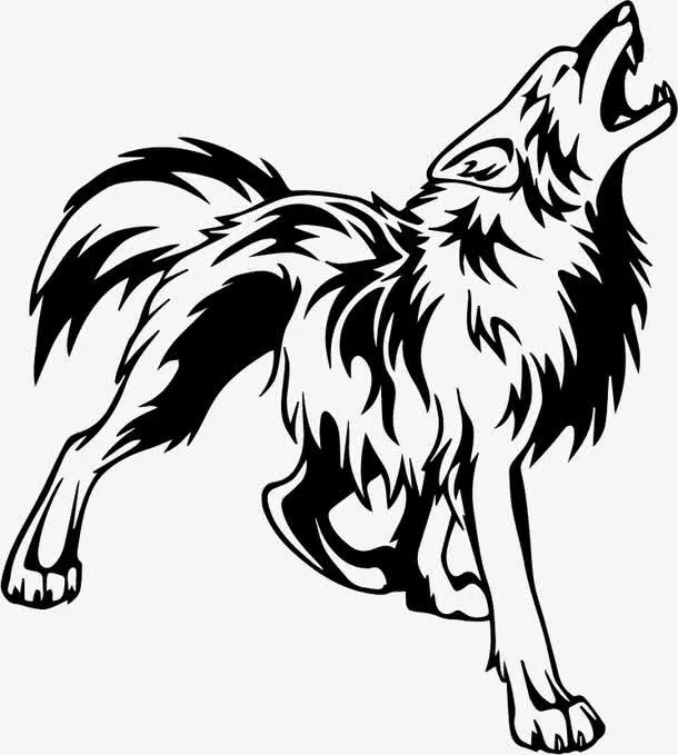 矢量狼王免抠