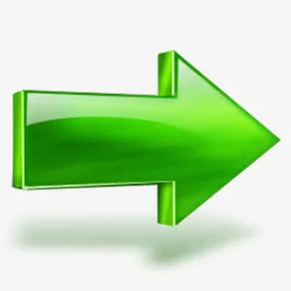 绿色水晶向右箭头免抠