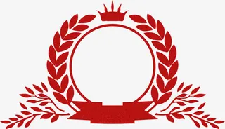 红色麦穗图标装饰免抠