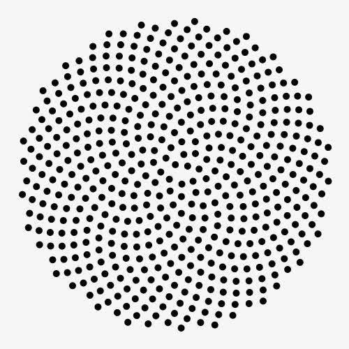 手绘黑色喇叭孔免抠