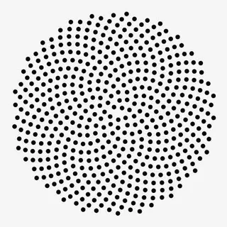 手绘黑色喇叭孔免抠