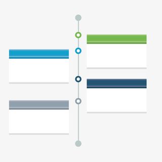 彩色商务流程免抠