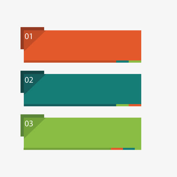 彩色数字标签免抠