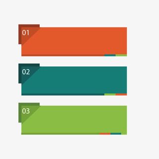 彩色数字标签免抠