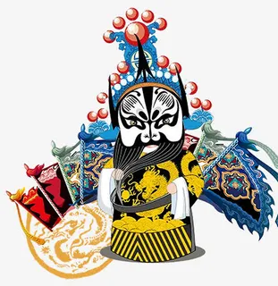 卡通京剧人物免抠