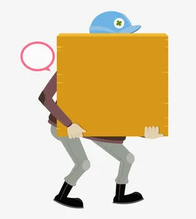 创意人物提示板免抠 创意人物提示板免抠