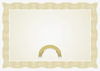 精美欧式花纹花边证书矢量素材免抠