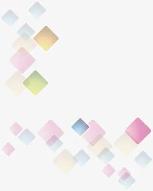 炫彩正方形免抠