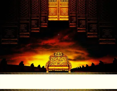 龙雕宝座背景模板高清