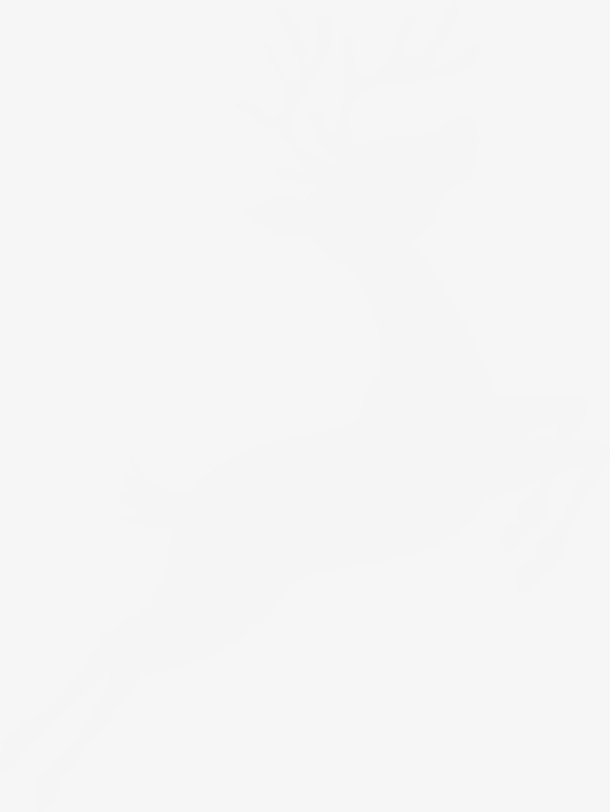 灰色卡通麋鹿免抠