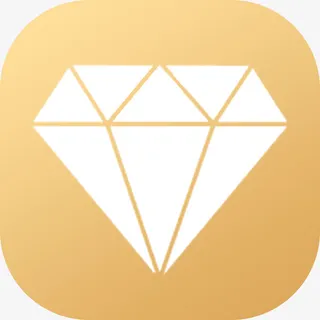 图标 钻石 金色 渐变免抠