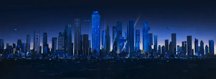 夜色城市背景高清