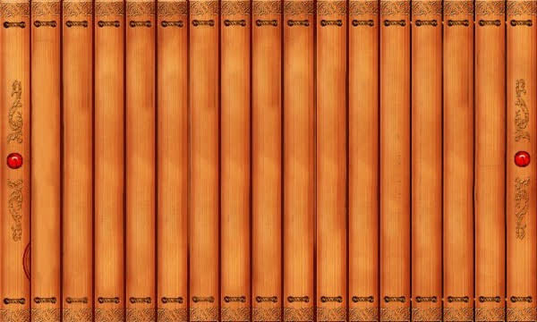 中国风竹简卷轴免抠