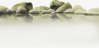 泉水石头免抠