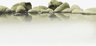 泉水石头免抠