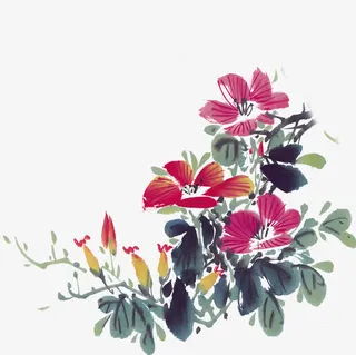 花鸟水墨画图免抠