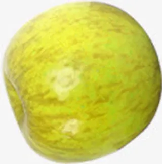 学生绘画黄色苹果免抠