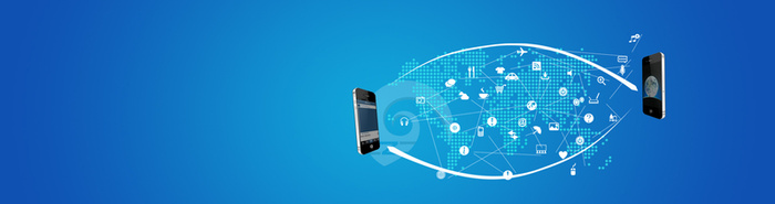 手机互联网时代全球背景banner高清