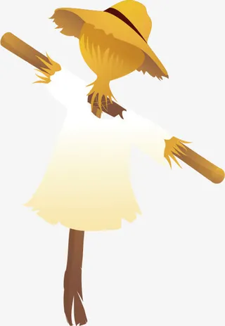 矢量稻草人免抠