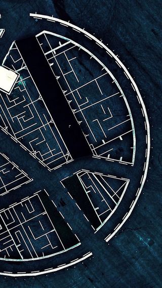 藏蓝创意H5背景高清