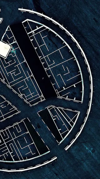 藏蓝创意H5背景高清